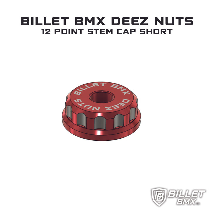 BILLET BMX DEEZ NUTS 12 POINT STEM CAP