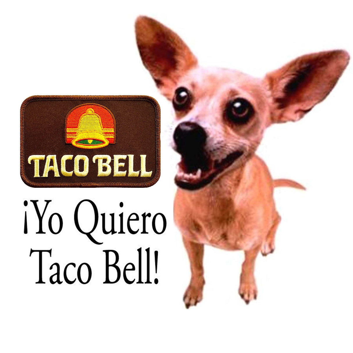 VINTAGE TACO BELL PATCH Embroidered Patches WVI11830S