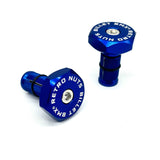 BILLET BMX RETRO NUTS 6 POINT HANDLE BAR ENDS HANDLE BAR ENDS BIL-BARENDS-RETRONUT-RED