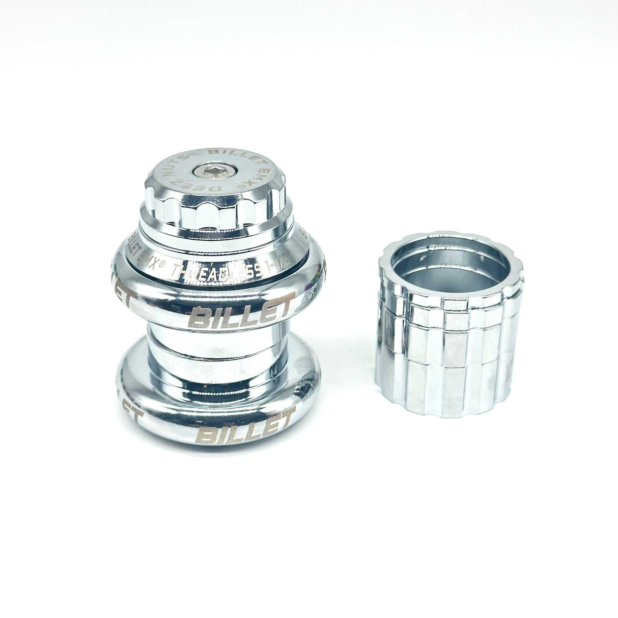 BILLET BMX DEEZ NUTS 12 POINT THREADLESS HEADSET KIT 1-1/8 HEADSET BIL-HEADSET-DZNUT-1-1/8-RED