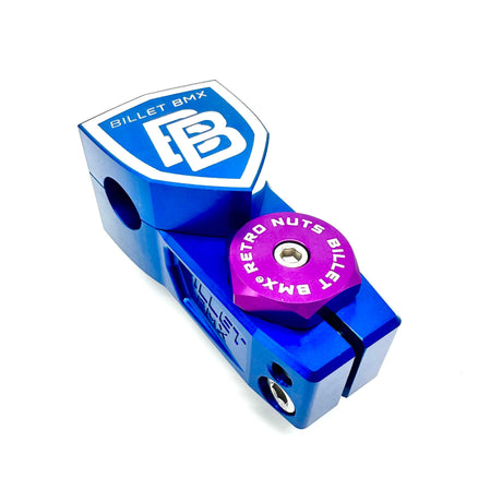 BILLET BMX RETRO NUTS 6 POINT STEM CAP STEM CAP BIL-STEMCAP-RETRONUT-RED