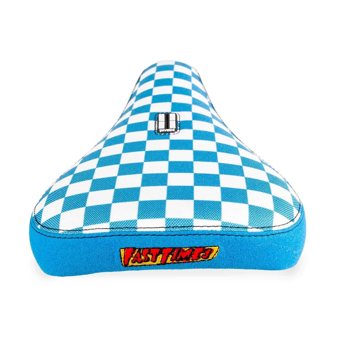 FAST TIMES XL PIVOTAL SEAT BLUE CHECKERBOARD Bicycle Saddles S714