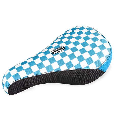 FAST TIMES XL PIVOTAL SEAT BLUE CHECKERBOARD Bicycle Saddles S714