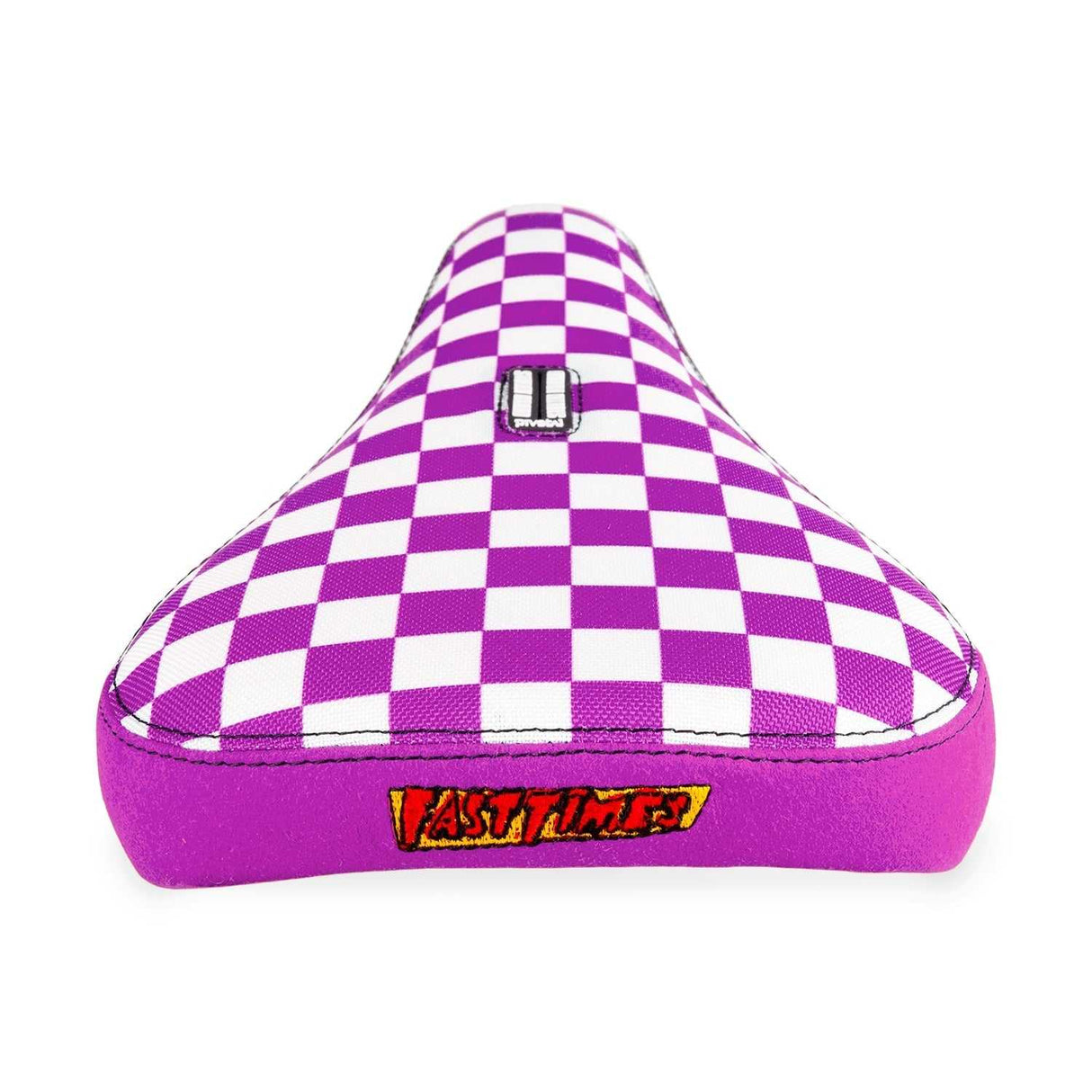 FAST TIMES XL PIVOTAL SEAT LAVENDER CHECKERBOARD Bicycle Saddles S724
