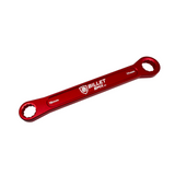 BILLET BMX DEEZ NUTS BILLET ALUMINUM BIKE AXLE NUT WRENCH 15mm & 17mm BIL-WRENCH-15MM-17MM-RED