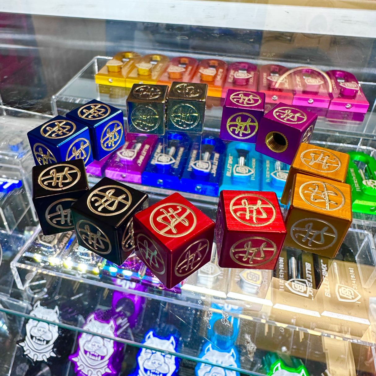 GARY TURNER GT X BILLET BMX Full Size Dice Valve Stem Caps (2 Pack)