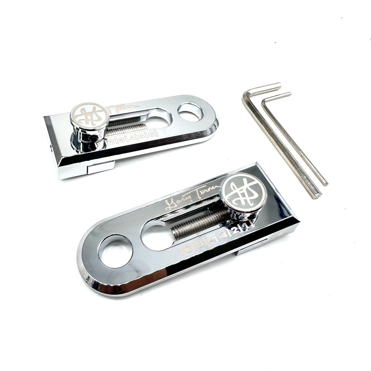 GARY TURNER GT X BILLET BMX CHAIN TENSIONERS 3/8" 10mm AXLE PAIR