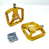 GARY TURNER X BILLET BMX PLATFORM PEDAL SET 9/16 PEDALS BIL-PED-PLAT-GARYTURNER-RED