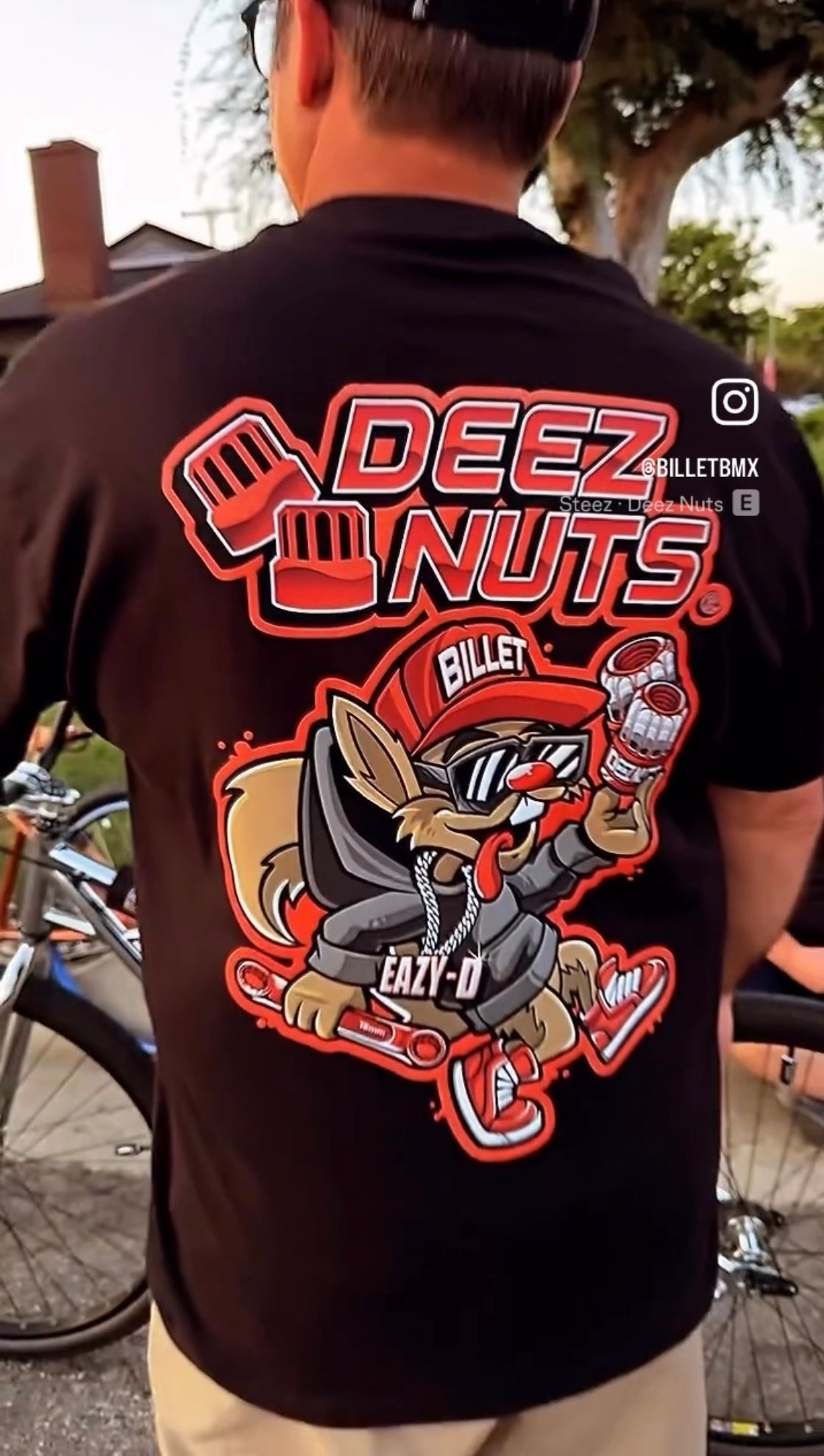 BILLET BMX Deez Nuts Eazy-D T-SHIRT BLACK