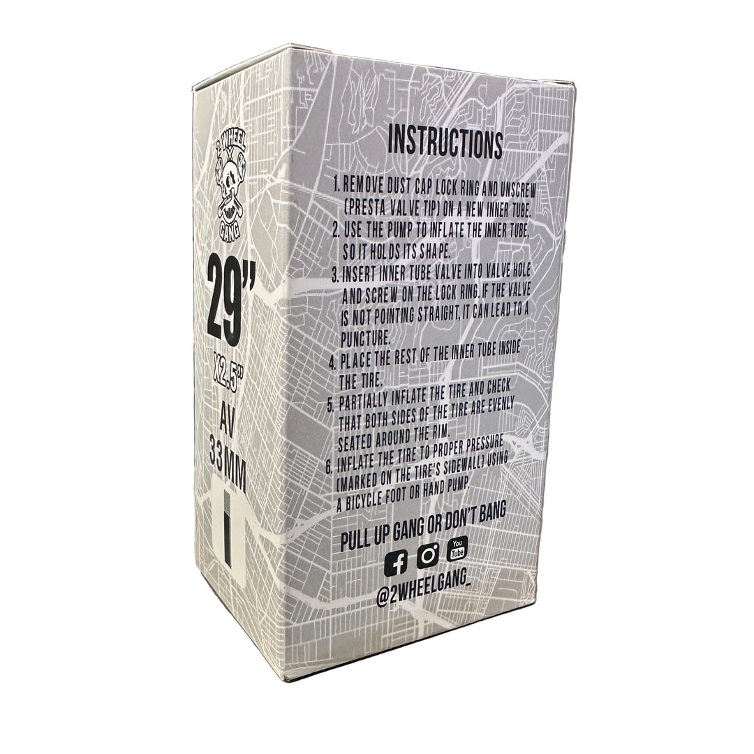 2 WHEEL GANG 29"X2.5" BICYCLE TIRE INNER TUBE