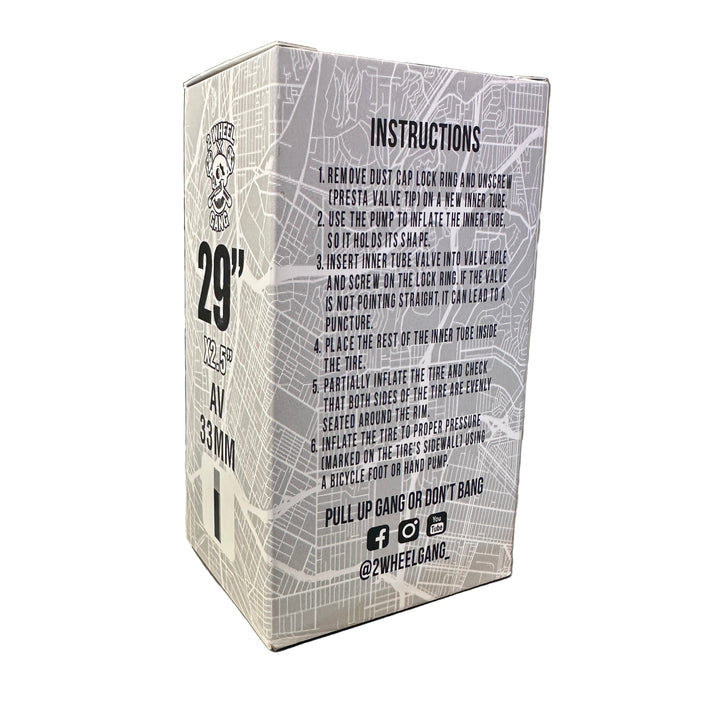 2 WHEEL GANG 29"X2.5" BICYCLE TIRE INNER TUBE