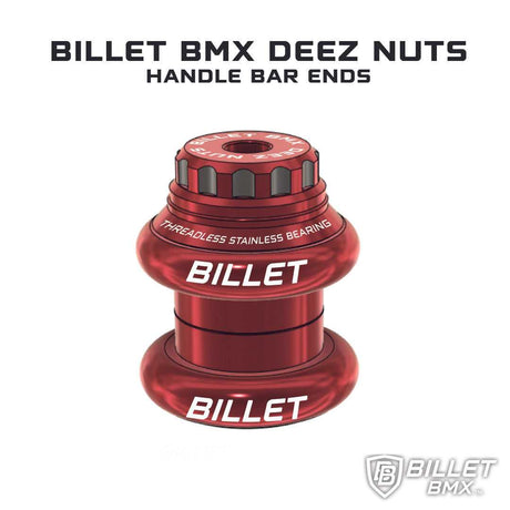 BILLET BMX DEEZ NUTS 12 POINT THREADLESS HEADSET KIT 1-1/8 HEADSET BIL-HEADSET-DZNUT-1-1/8-RED