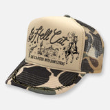 HELL CAT CURVED BILL HAT HATS WHE13033S