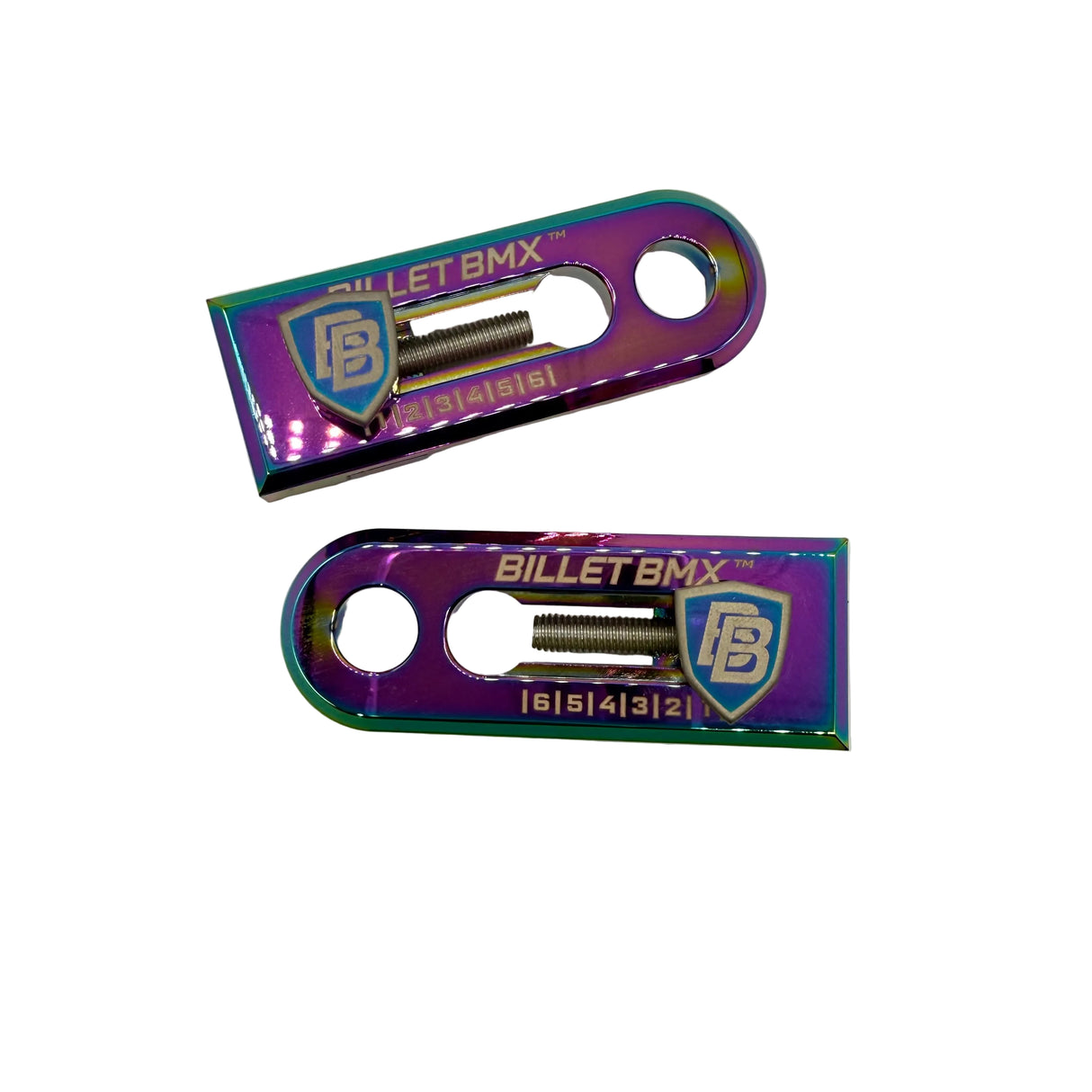 BILLET BMX CHAIN TENSIONERS 3/8" 10mm AXLE PAIR