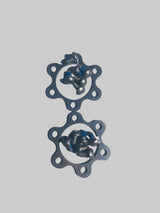 1 Set of R4 BMX 24″ 26″ 29″ Mag Wheels Aluminum Hub Covers Set W/ Screws, Silver sku-45015788912811