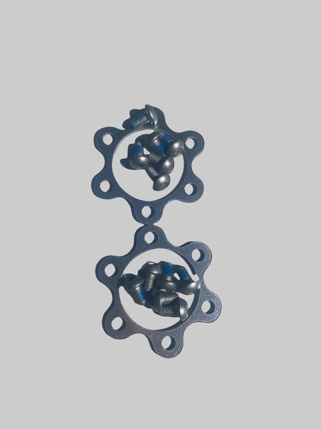 1 Set of R4 BMX 24″ 26″ 29″ Mag Wheels Aluminum Hub Covers Set W/ Screws, Silver sku-45015788912811