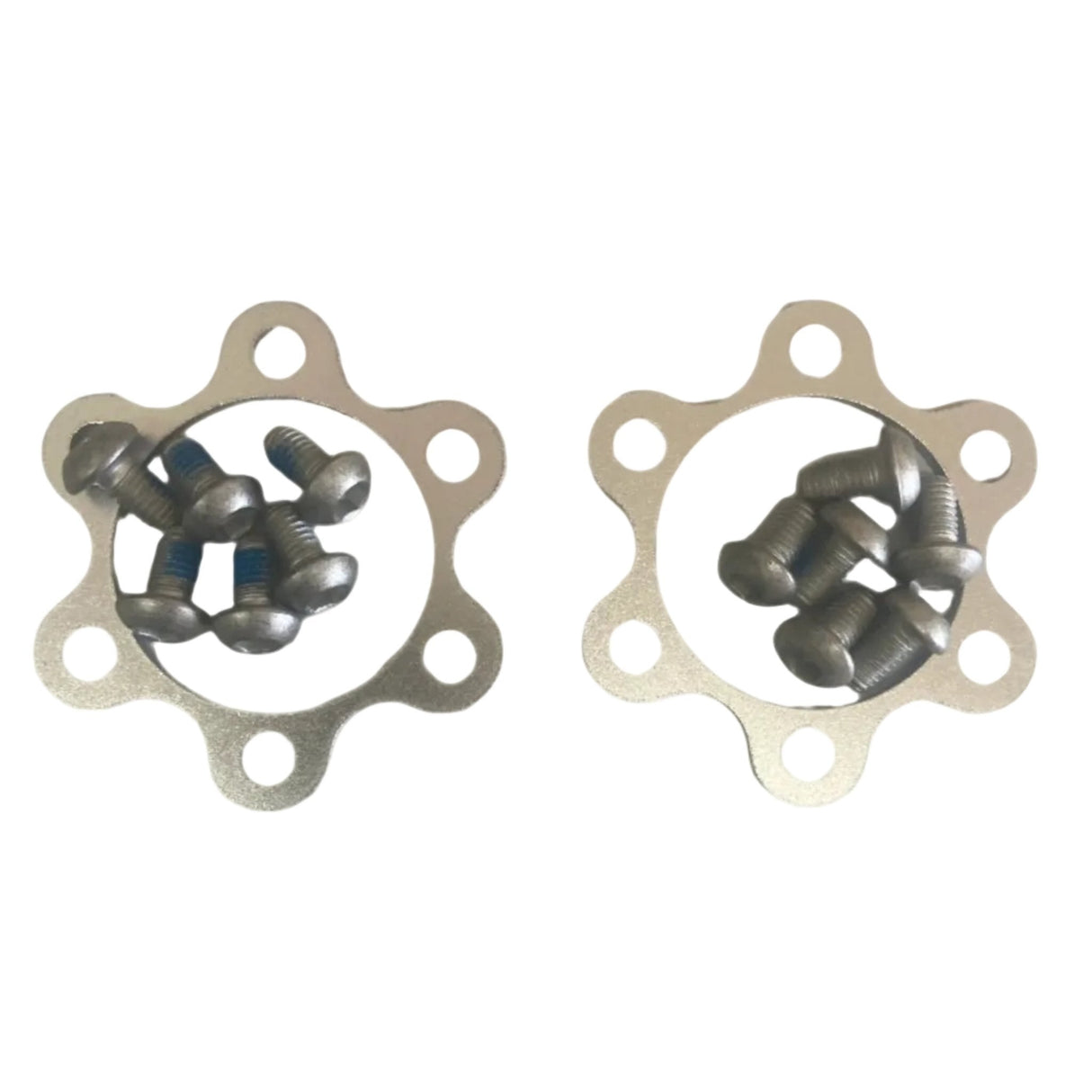 1 Set of R4 BMX 24″ 26″ 29″ Mag Wheels Aluminum Hub Covers Set W/ Screws, Silver sku-45015788912811