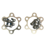 1 Set of R4 BMX 24″ 26″ 29″ Mag Wheels Aluminum Hub Covers Set W/ Screws, Silver sku-45015788912811