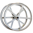 R4 29" BMX CNC 5-Spoke 10 Speed Fast Ripper, Gt Street Performer, Throne Goon Runner, Alloy Bicycle Sealed Wheel set, White 29" BMX Mags 0