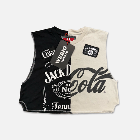 JACK & COKE VINTAGE CROP TEE SIZE SMALL TEES WJA12987S