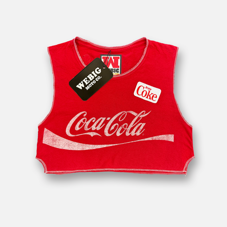 LOVE COKE VINTAGE CROP TEE SIZE SMALL TEES WLO12988S
