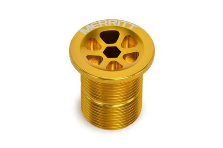 MERRITT FORK CAP WITH CABLE PASS THROUGH STEM CAP FORME9100BLA