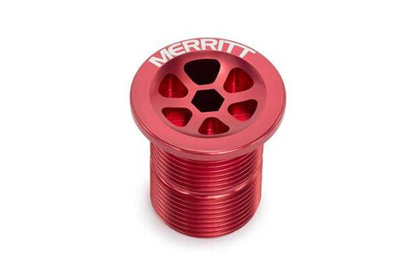 MERRITT FORK CAP WITH CABLE PASS THROUGH STEM CAP FORME9100BLA