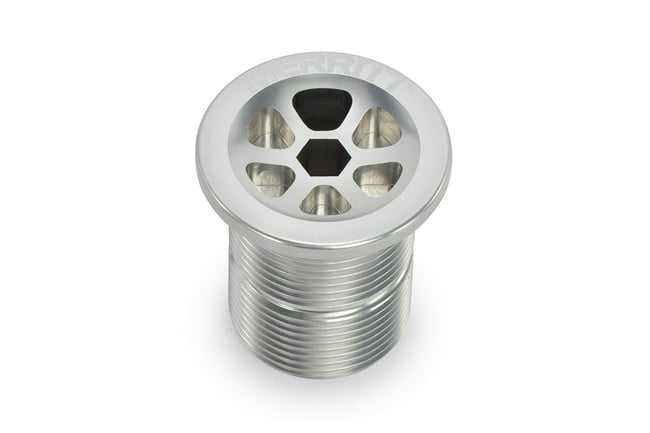MERRITT FORK CAP WITH CABLE PASS THROUGH STEM CAP FORME9100BLA