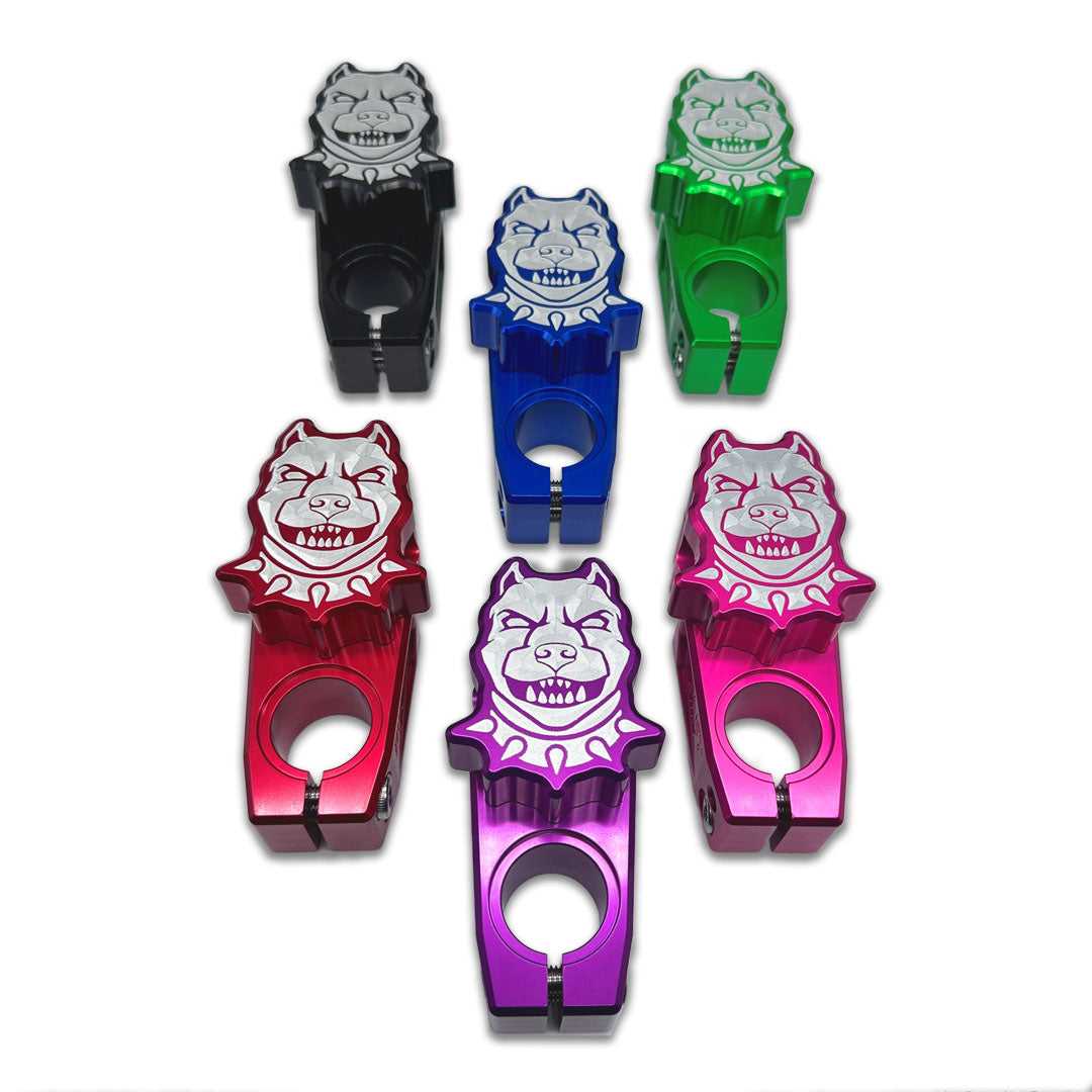 BILLET BMX PITBULL TOP LOAD STEM 57MM COLLECTOR SERIES STEMS BIL-STEM-57-PITBULL-RED