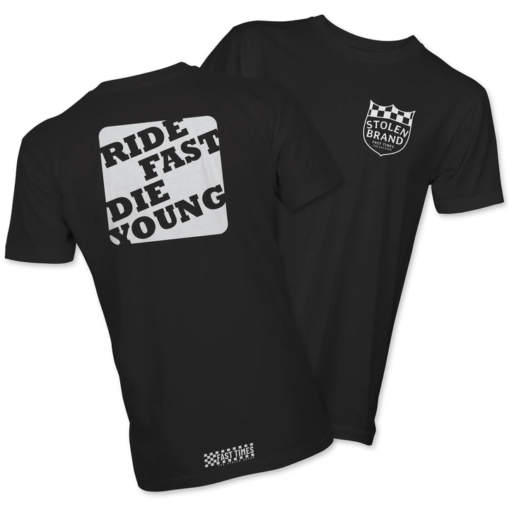 FAST-TIMES COLLECTION RIDE FAST DIE YOUNG TEE Shirts & Tops S3918