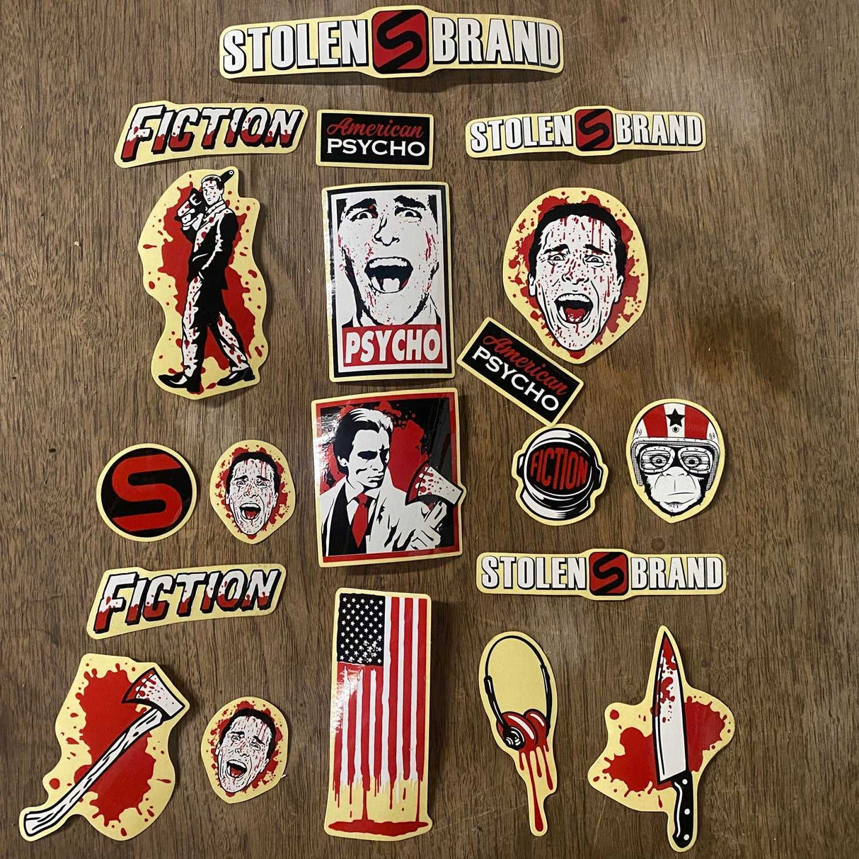 AMERICAN PSYCHO STICKER PACK Bicycle Frames S933