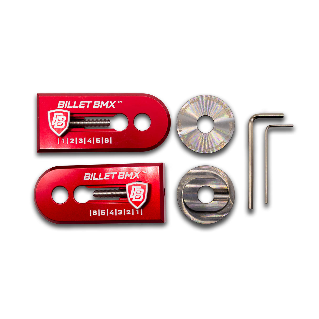 BILLET BMX Chain Tensioners for RACE INC Frame 20mm to 10mm Axle Kit