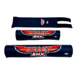 BILLET BMX WING LOGO FLITE PAD SET BLACK BIL-PADSET-WING-BLK-RED
