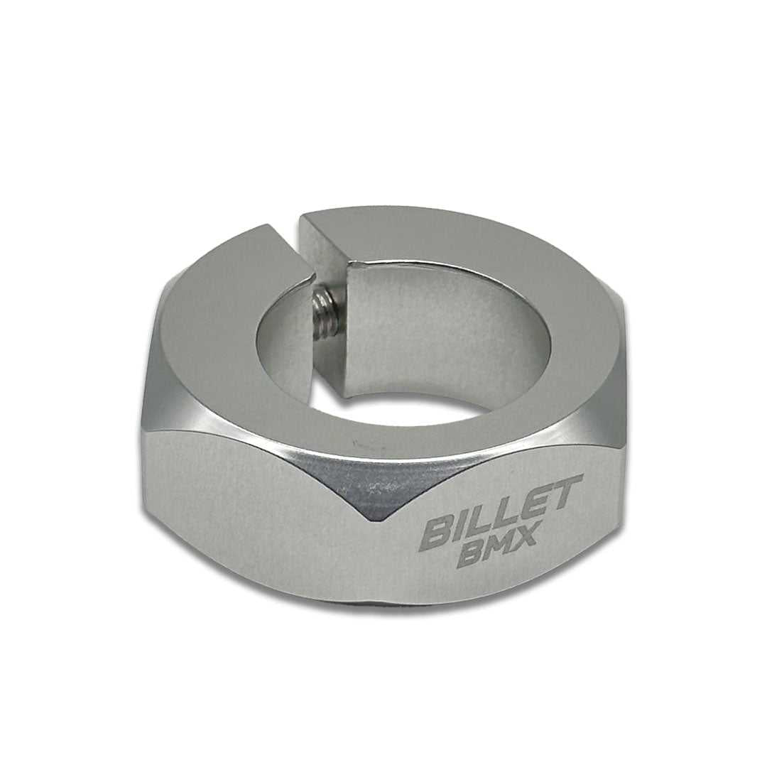 BILLET BMX RETRO NUTS 6 POINT SEAT POST CLAMP 28.6mm (25.4mm w/ Shim) SEAT POST CLAMP BIL-SCLAMP-RETRONUTS-286/254-RED