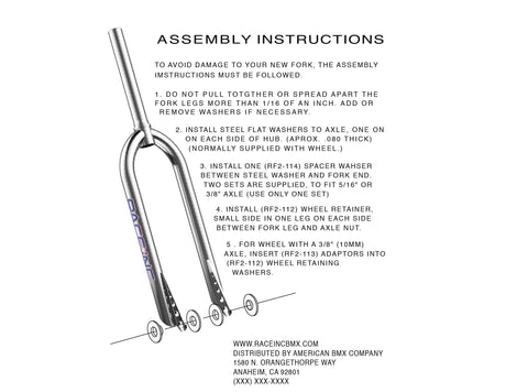 Cook Bros Racing Fork Washers Steering CB-FKW22AL1015-BK