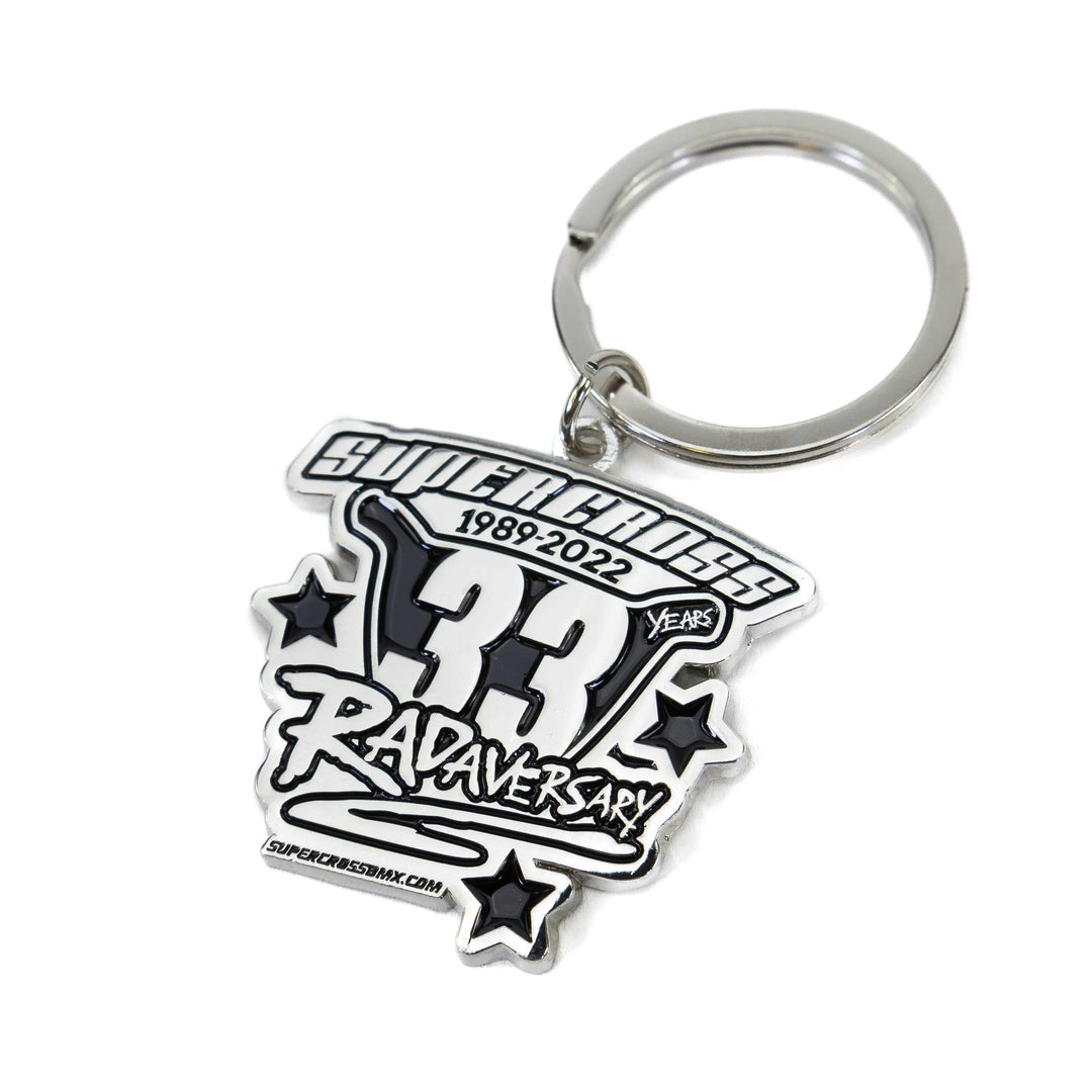 Supercross BMX | 33 Year Radaversary Keychain KeyChain SX-33R-KEY