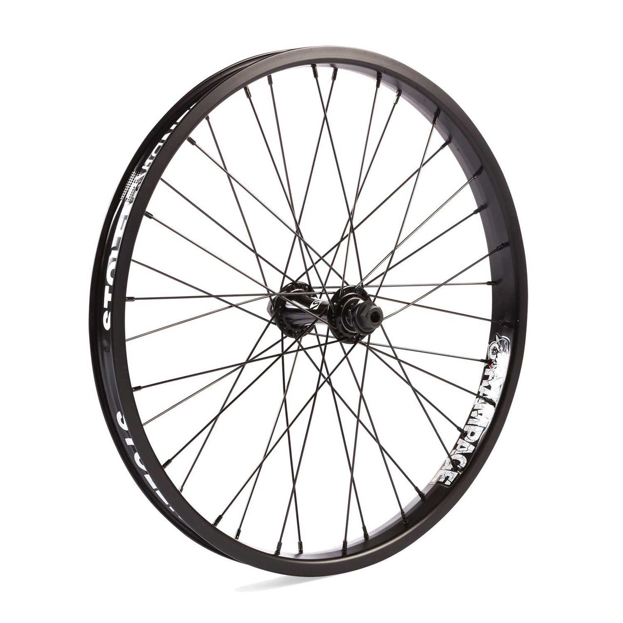 20" RAMPAGE FRONT FEMALE AXLE WHEEL BLACK Bicycle Wheels S441