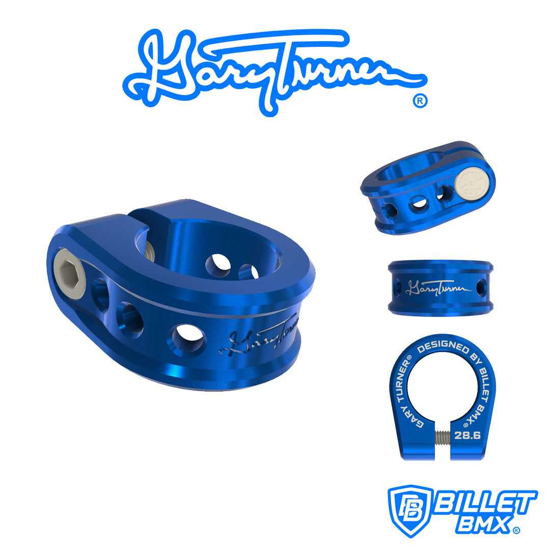 GARY TURNER X BILLET BMX HOLEY SEAT POST CLAMP 31.8mm (30mm w/ Shim)