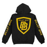 BILLET BMX SHIELD LOGO PULL OVER HOODIE GOLD BILHOODIE-1-GLD-S