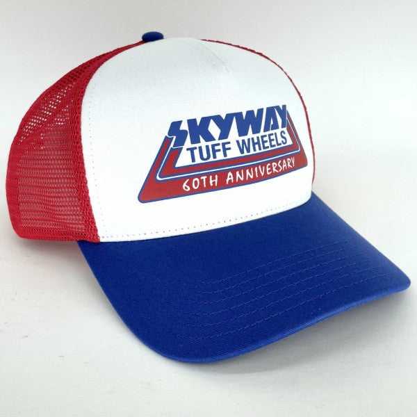 SKYWAY 60TH ANNIVERSARY RETRO ORIGINAL 1980'S TUFF WHEELS TRUCKER HAT HAT 20269