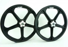 SKYWAY 20" TUFF WHEELS WITH SILVER ALLOY FLANGE HUBS MAG WHEELS K65010000AAA