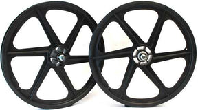 SKYWAY 20" SIX SPOKE TUFF WHEEL SET- FREEWHEEL MAG WHEELS K65040000AAA