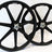 SKYWAY 24" TUFF WHEELS WITH SILVER ALLOY FLANGE HUBS MAG WHEELS K67420000AAA