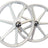 SKYWAY 24" TUFF WHEELS WITH SILVER ALLOY FLANGE HUBS MAG WHEELS K67420000AAA