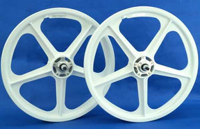 SKYWAY 20" TUFF WHEELS WITH SILVER ALLOY FLANGE HUBS MAG WHEELS K65010000AAA
