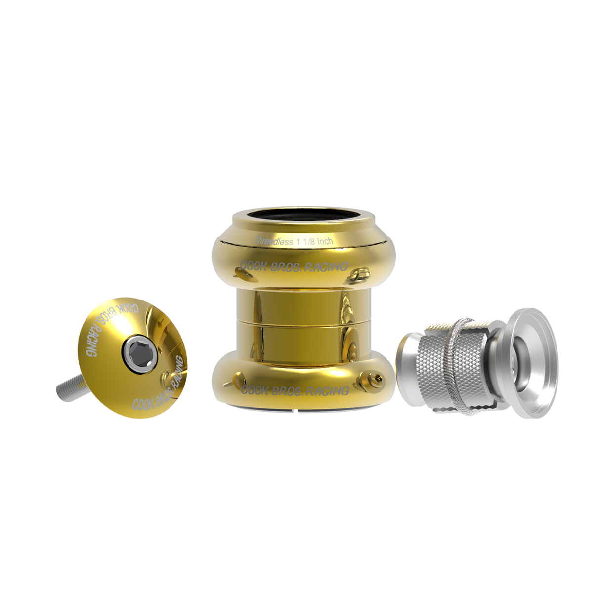 Cook Bros Racing Stainless Steel ABEC7 Threadless Headset Steering CB-HS22SS118-BL