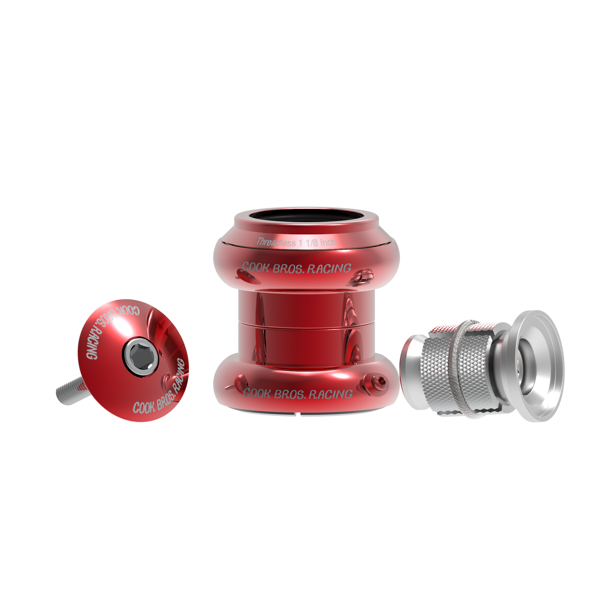 Cook Bros Racing Stainless Steel ABEC7 Threadless Headset Steering CB-HS22SS118-BL