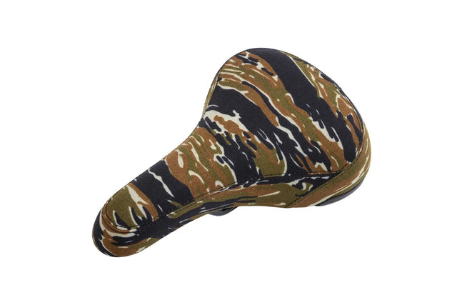 SUNDAY TIGER STRIPE CAMO RAILED CRUISER SEAT SADDLE 