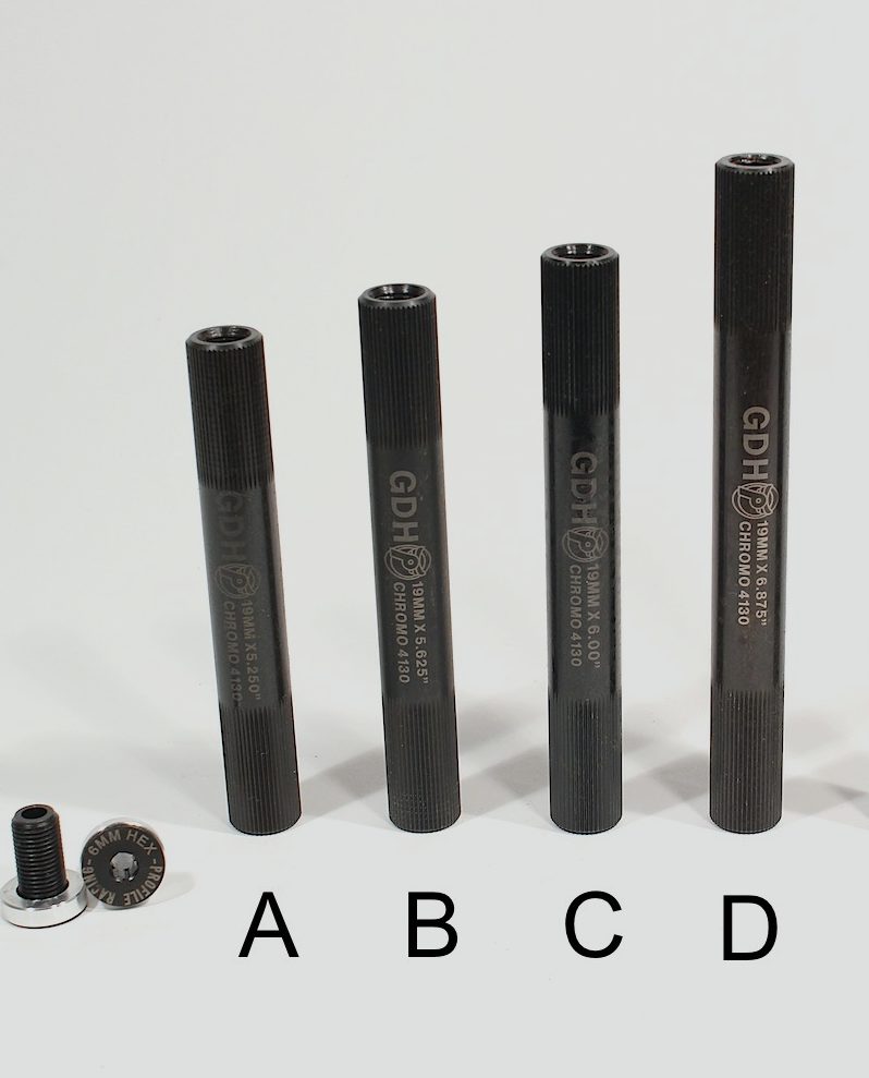 PROFILE RACING GDH CHROMOLY CRANK AXLES - 19MM