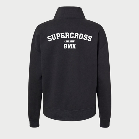 Supercross BMX | Quarter Zip Womens Sweatshirt SX-QTR-GRY-S